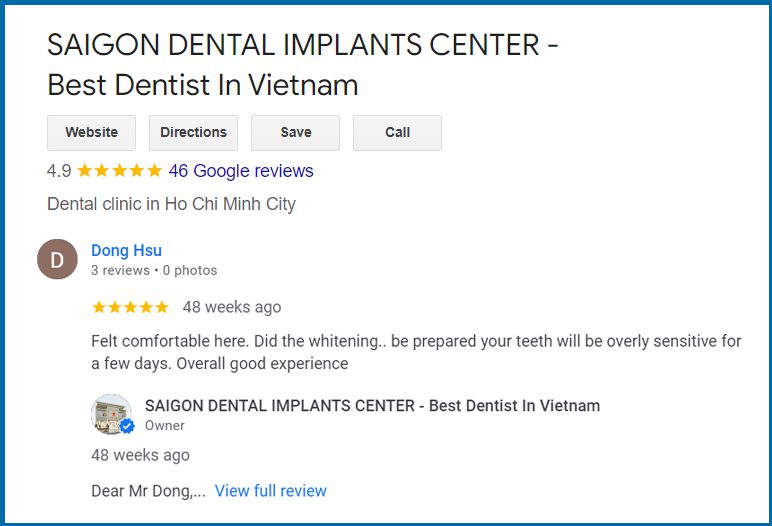 Customer Reviews on teeth whitening