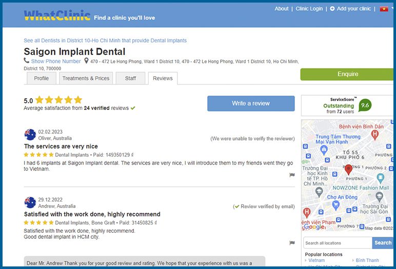 Reviews for dental