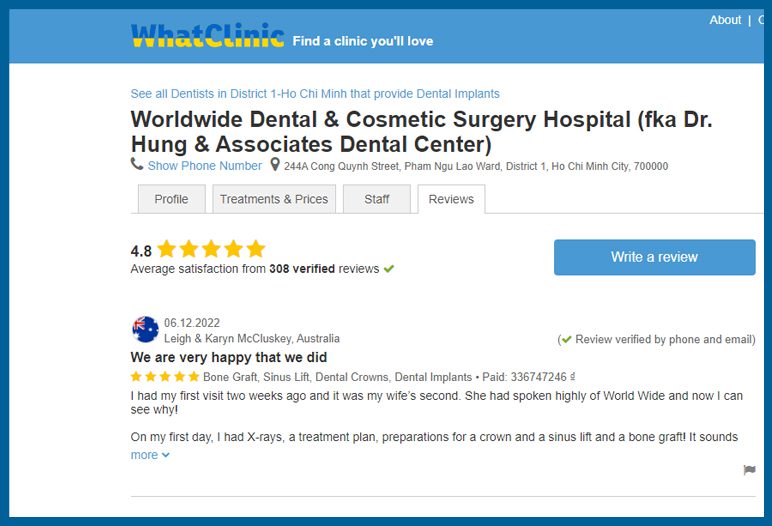 reviews from real patients