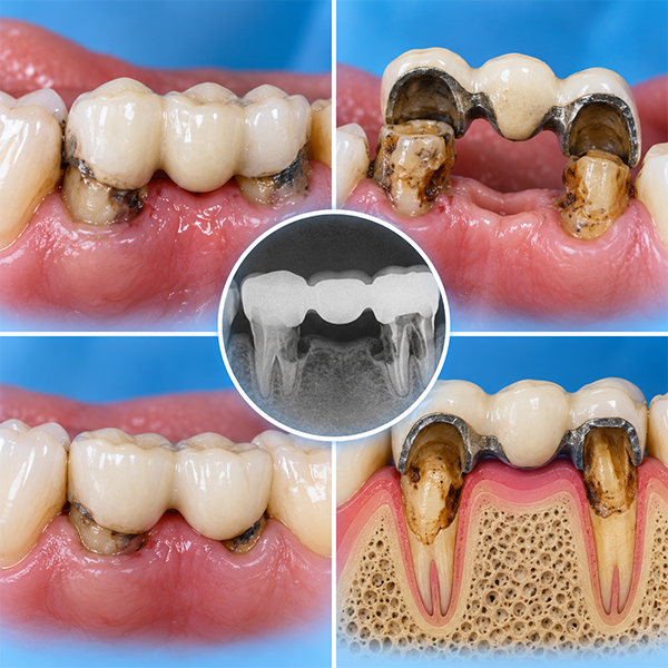 dental bridges failed