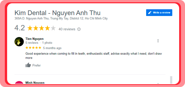 review of kim dental clinic