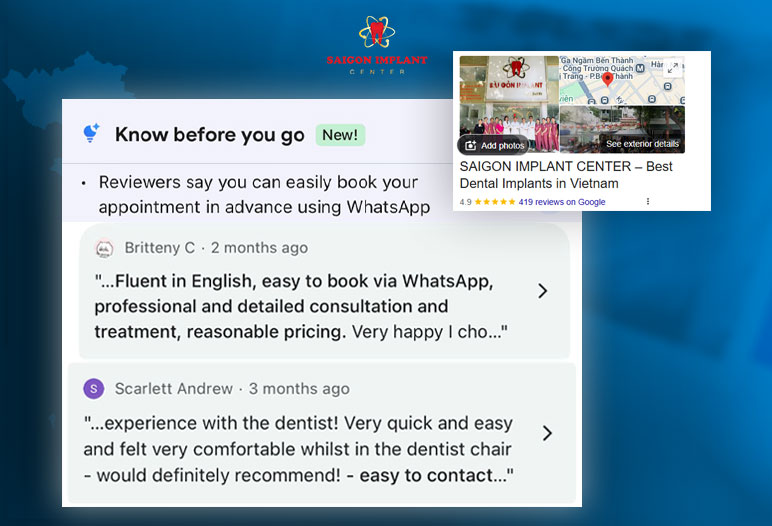 patients say about saigon implant center