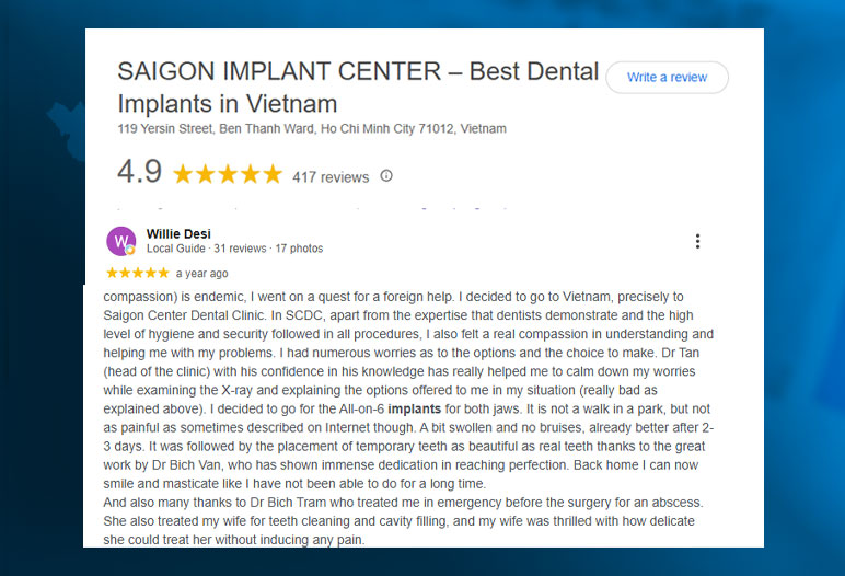 why choose saigon implant center vietnam