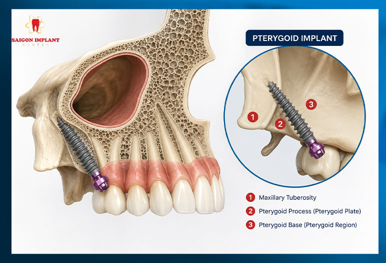 Terygoid Posterior Support terygoid posterior support