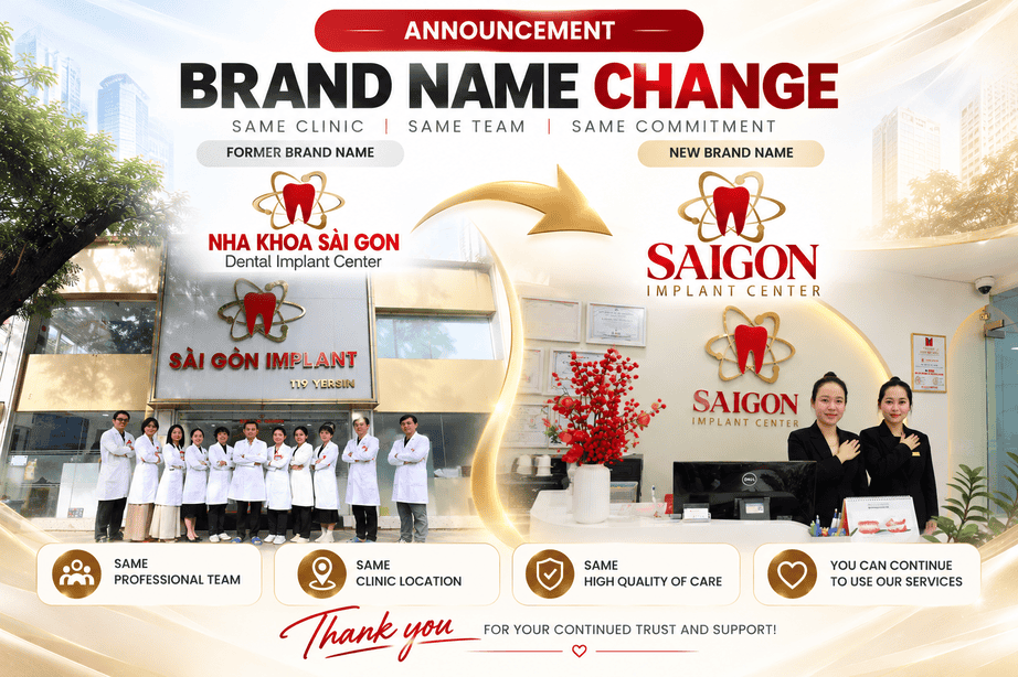 Saigon Implant Center Brand Name Change Website